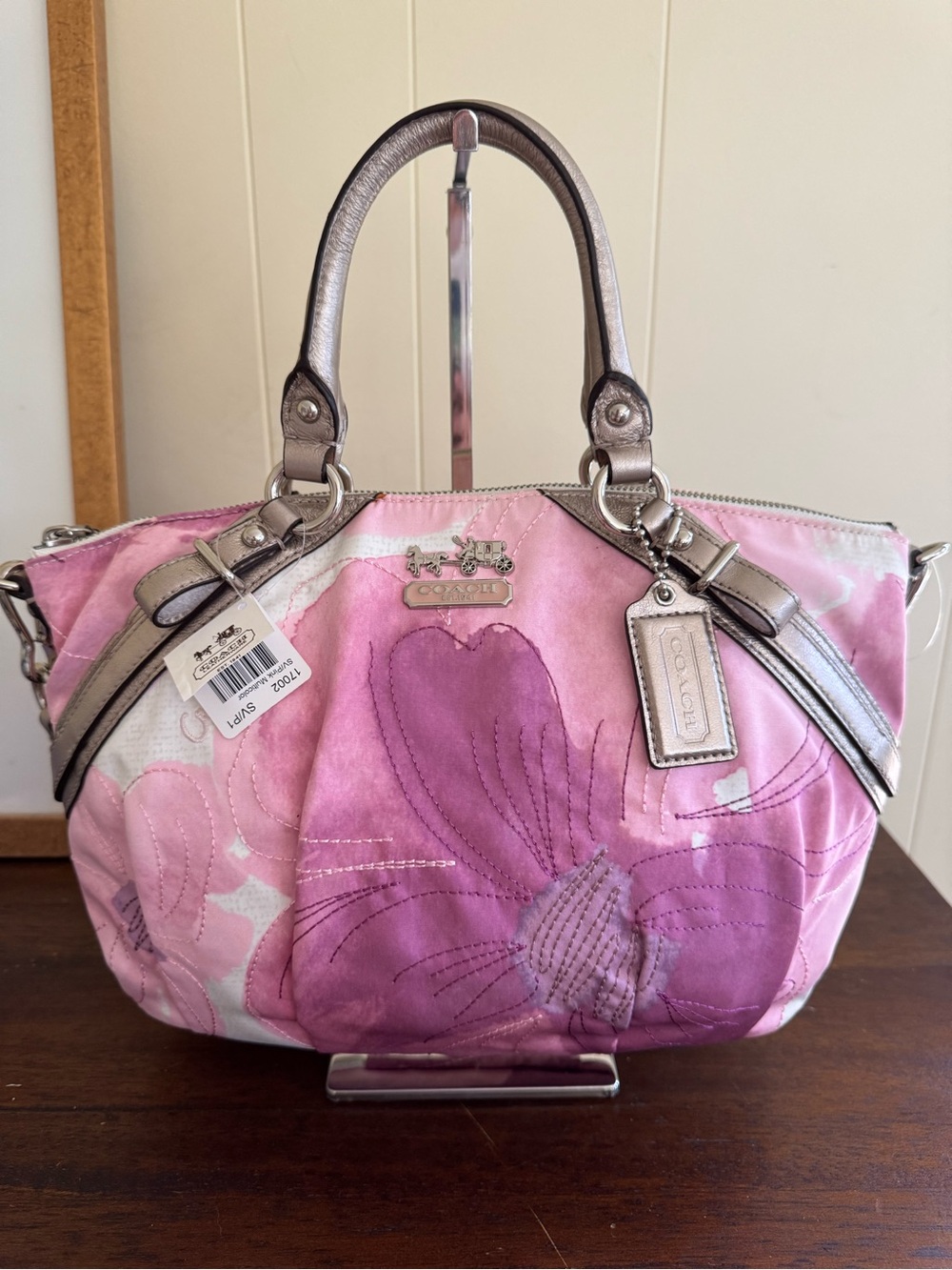 Coach Y2K Madison Watercolor Floral Sophia Satchel Bag 17002 Pink - RARE - NWT
